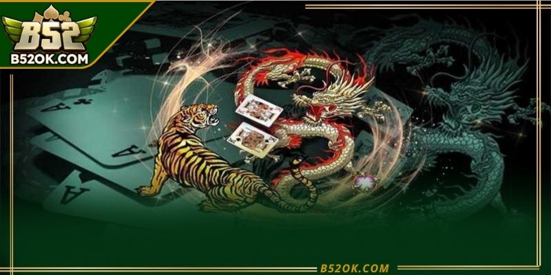 Bàn rồng hổ trực tuyến hiển thị hai cửa Rồng và Hổ