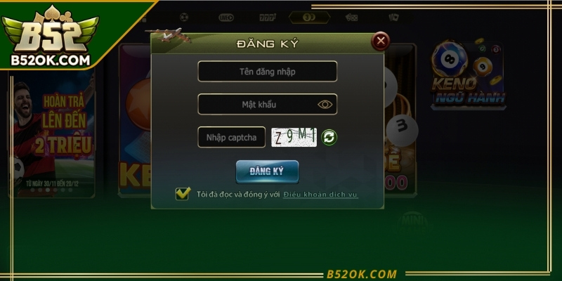 Hướng dẫn chi tiết cách mở tài khoản mới B52